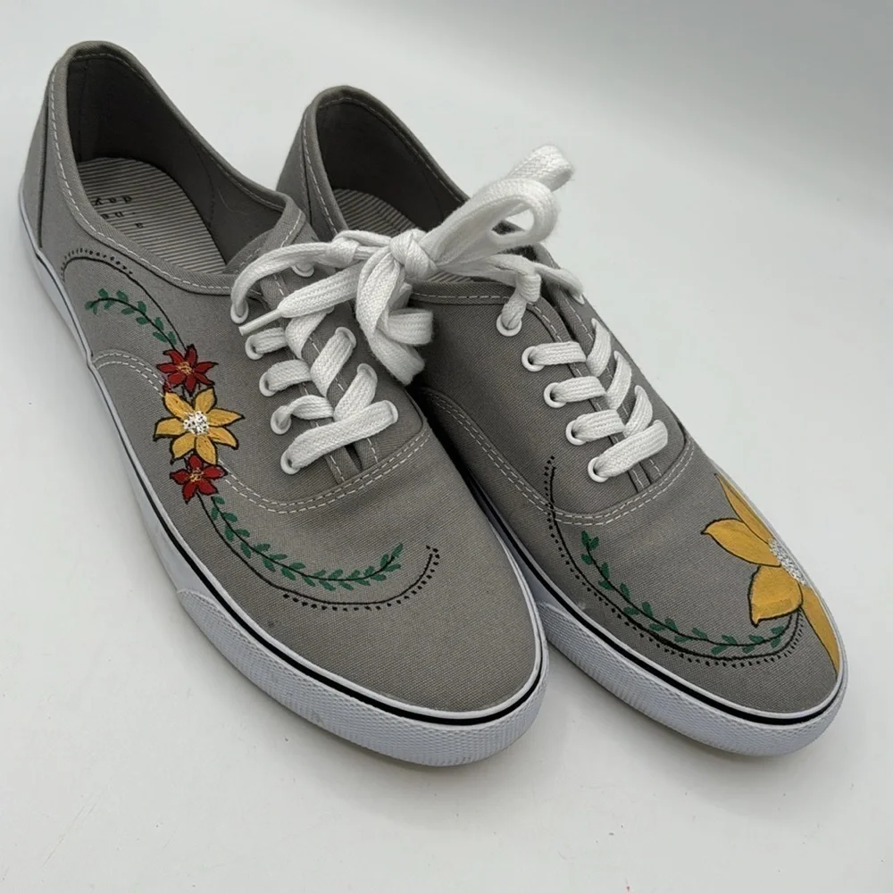 A New Day painted sneakers. Size 11 - cute! Light wear